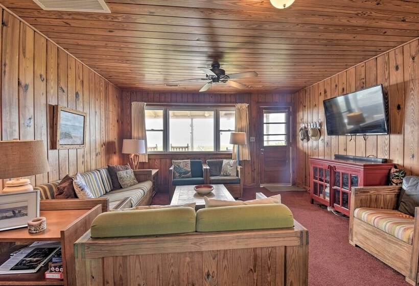 Rustic Beachfront Cottage W/ Deck & Boardwalk