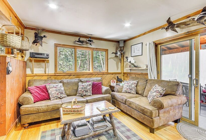 Rustic Searsport Cabin: Loft + Sunroom On 10 Acres