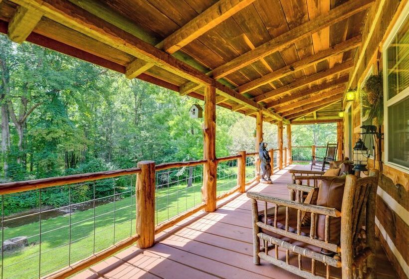 Stunning Creekside Cosby Cabin W/ Deck + Fire Pit!