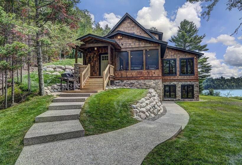 Waterfront Star Lake Cabin, Boat Dock On Site