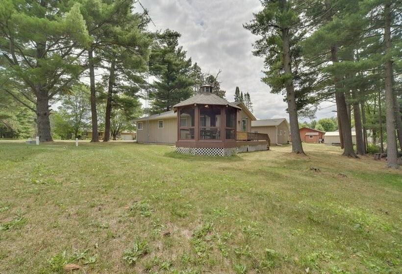 Lakefront Chetek Haven: Dock, Screened Gazebo