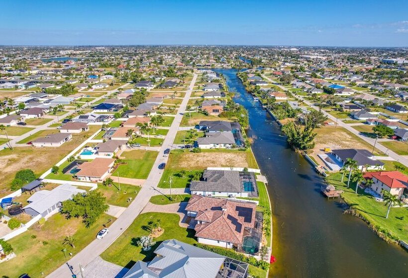 On Canal: Luxe Cape Coral Oasis W/ Pool & Lanai!