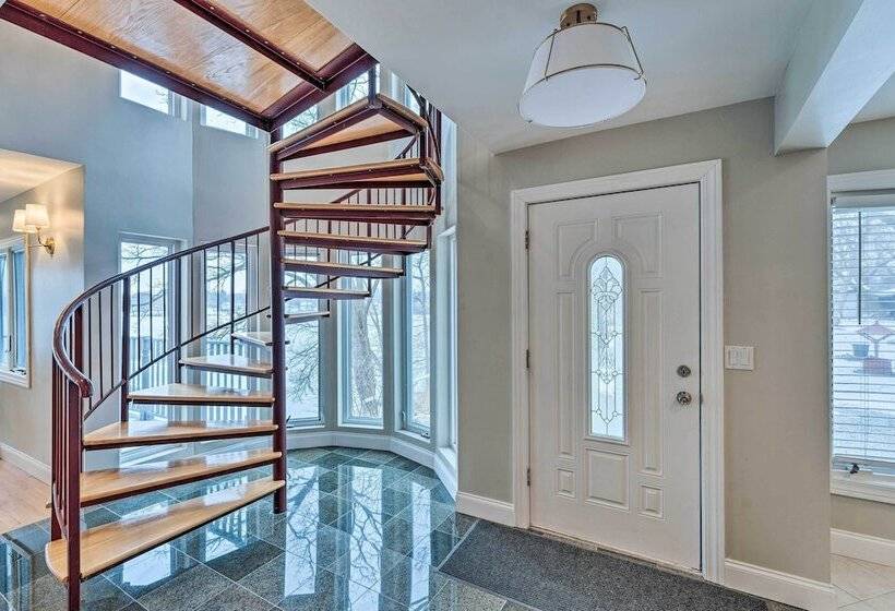 Lakefront Genoa City Home W/ Private Beach