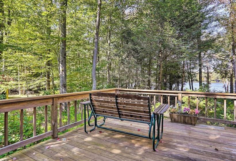 Pocono Lake Paradise W/ Private Beach & Dock!