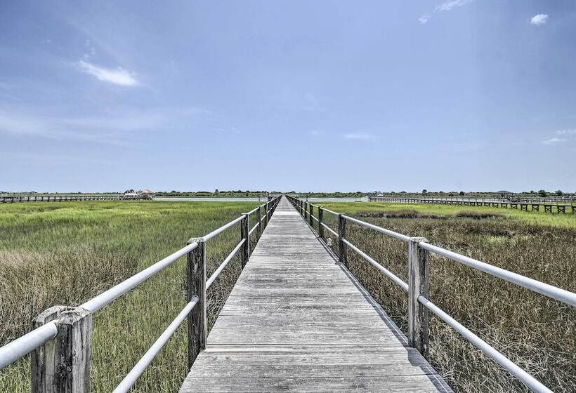 Waterfront Sunset Beach Escape W/ Dock & Golf View