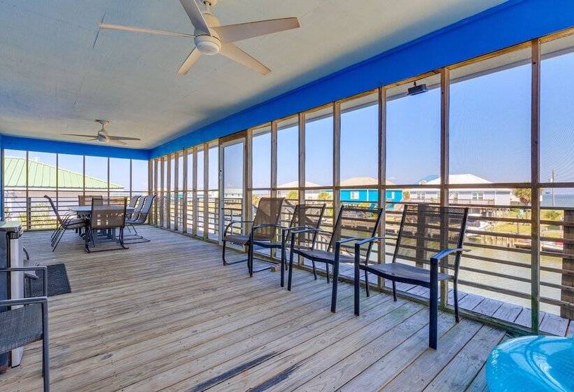 Waterfront Dauphin Island Home W/ Deck & Boat Dock