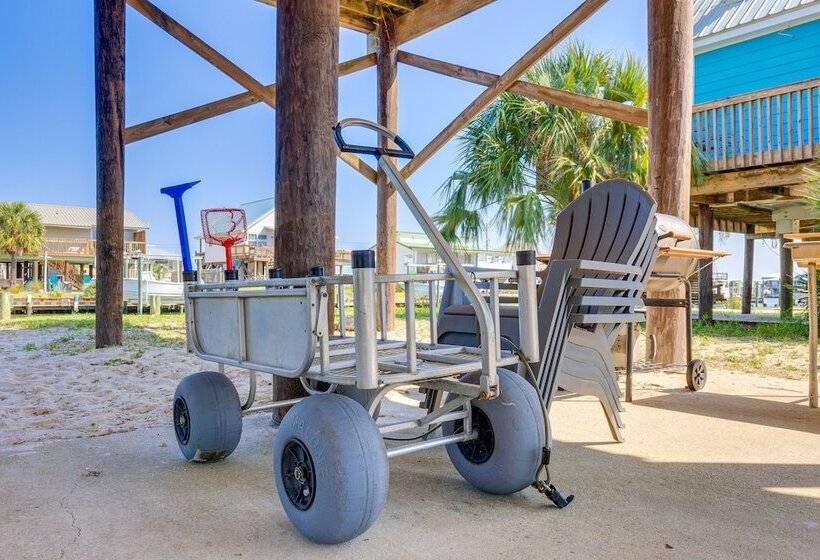Waterfront Dauphin Island Home W/ Deck & Boat Dock