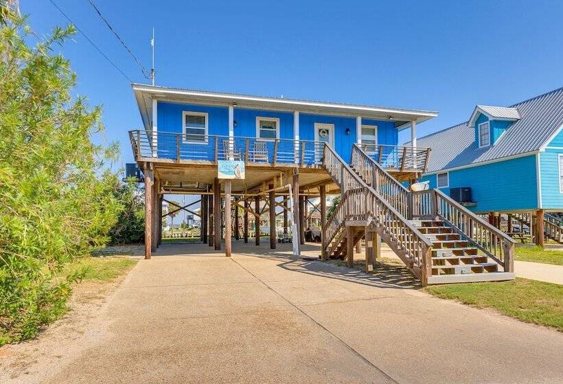 Waterfront Dauphin Island Home W/ Deck & Boat Dock