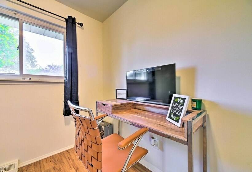 Cozy Center Line Home W/ Fenced Yard & Office