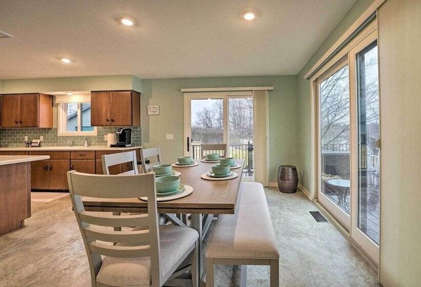 Family Home On Crystal Lake W/ Private Beach!