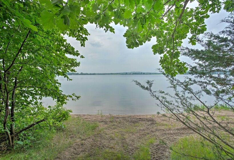 Lakeview 10 Acre Kimball Cabin W/ Private Beach!