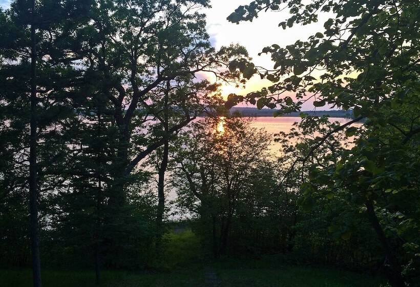 Lakeview 10 Acre Kimball Cabin W/ Private Beach!