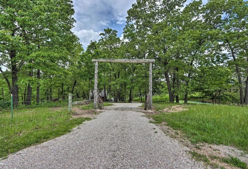 Macks Creek Cabin On 30 Acres W/ Dock & Watercraft