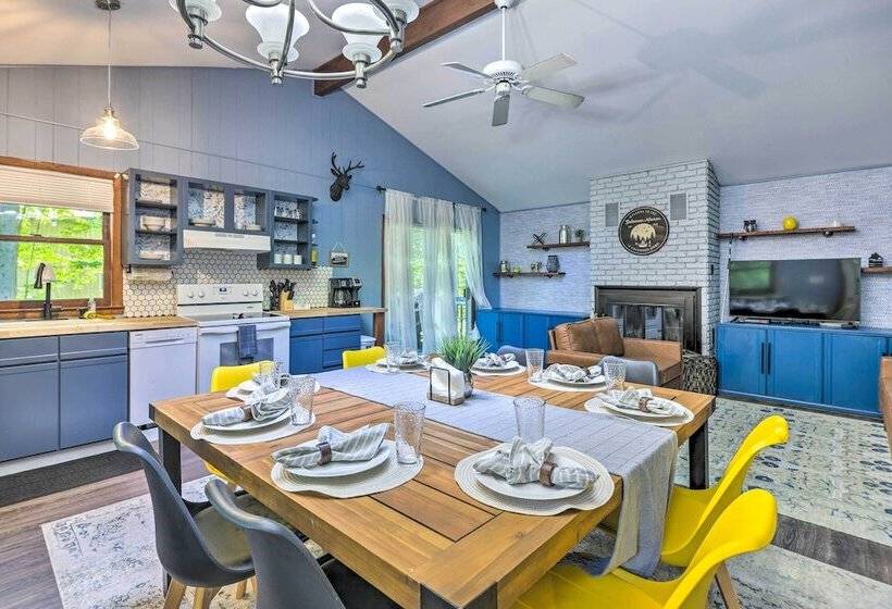 Wraparound Deck: Big Bass Lake Home In Gouldsboro
