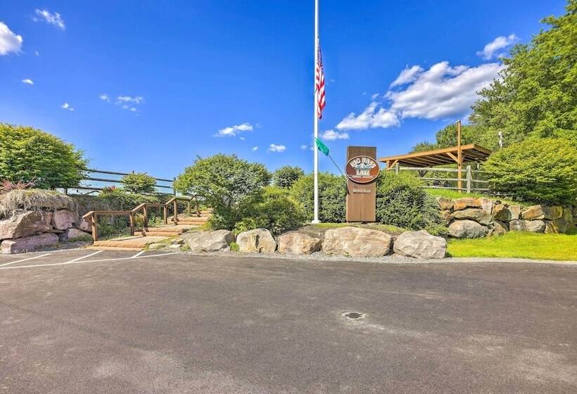 Wraparound Deck: Big Bass Lake Home In Gouldsboro