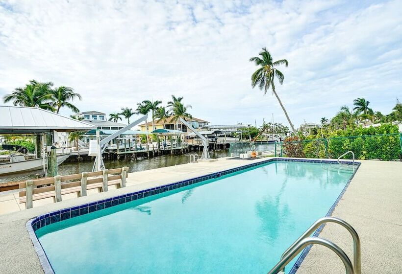 Private Pool & Deck: Canalfront St James City Home