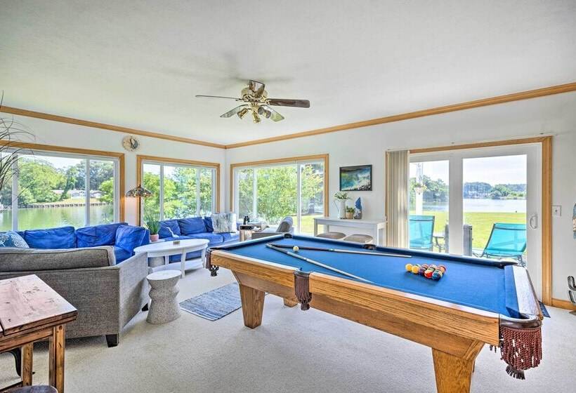 Idyllic Waterfront Home W/ Game Room & Dock