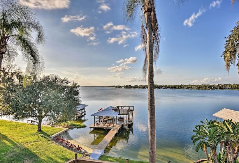 Lakefront Florida Retreat   Pool Table & Boat Dock