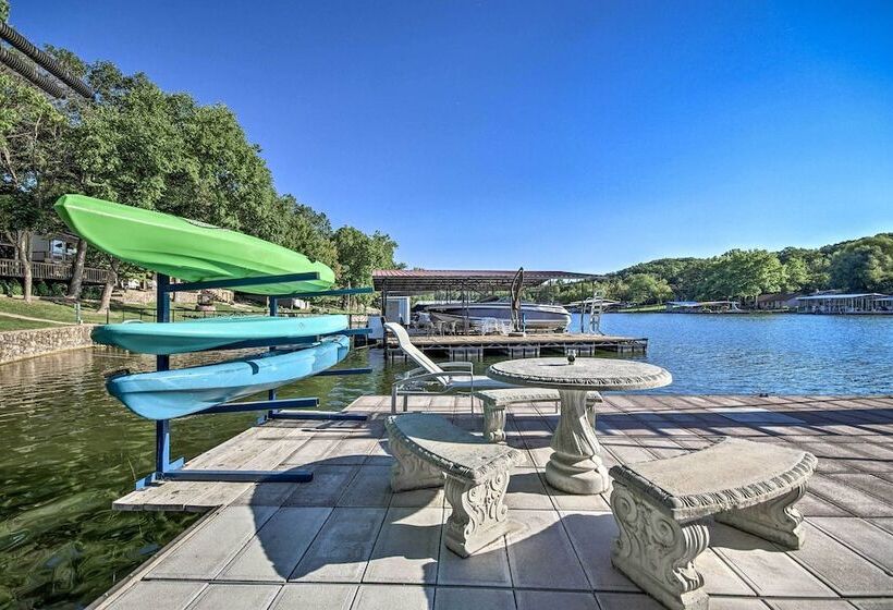 Boat Dock + Slides: Lakefront Gravois Mills Home