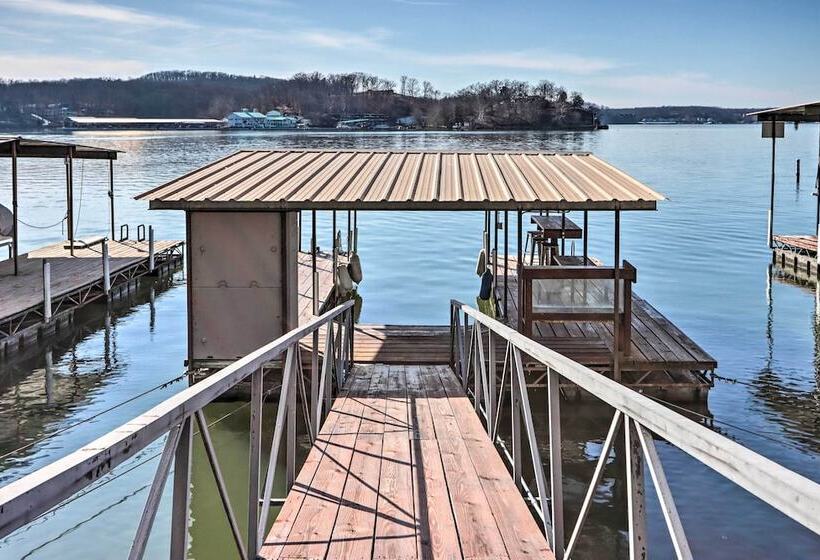 Dock + Slip: Lakefront Linn Creek Home!