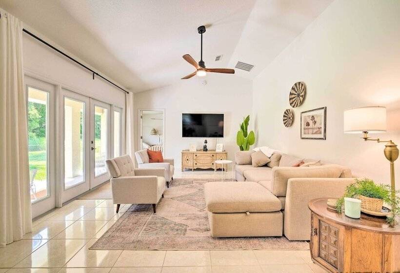 Walk To Rainbow River: Peaceful Home In Dunnellon