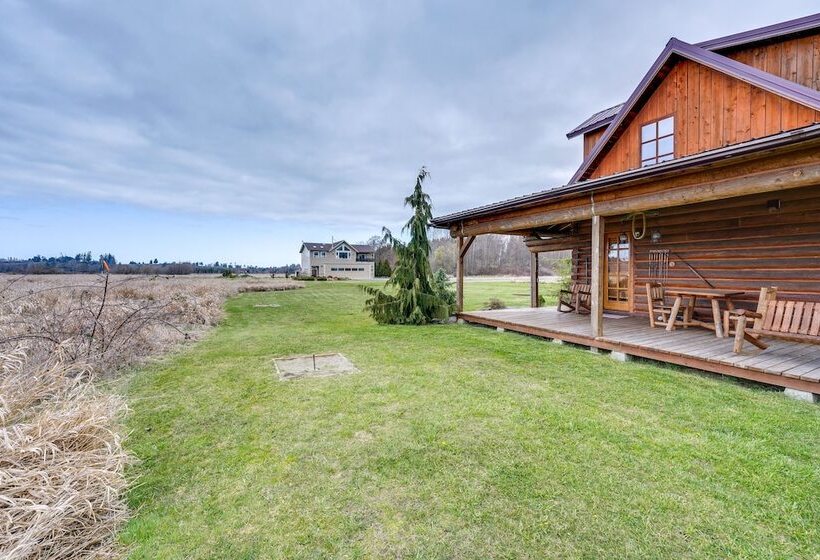 Private Hot Tub:  Blue Sky Cabin  In Sequim