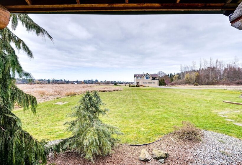Private Hot Tub:  Blue Sky Cabin  In Sequim