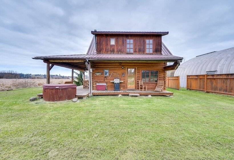 Private Hot Tub:  Blue Sky Cabin  In Sequim