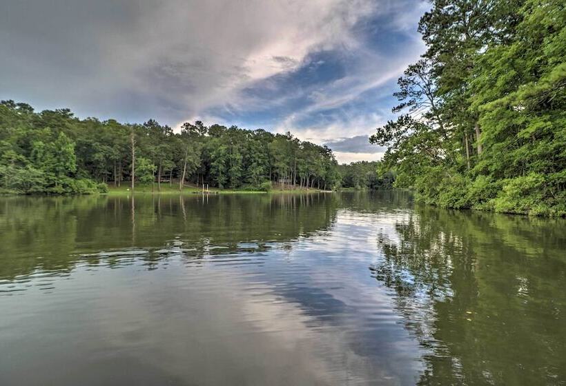 Rustic Chic Riverfront Home W/ Dock, Deck & Canoes