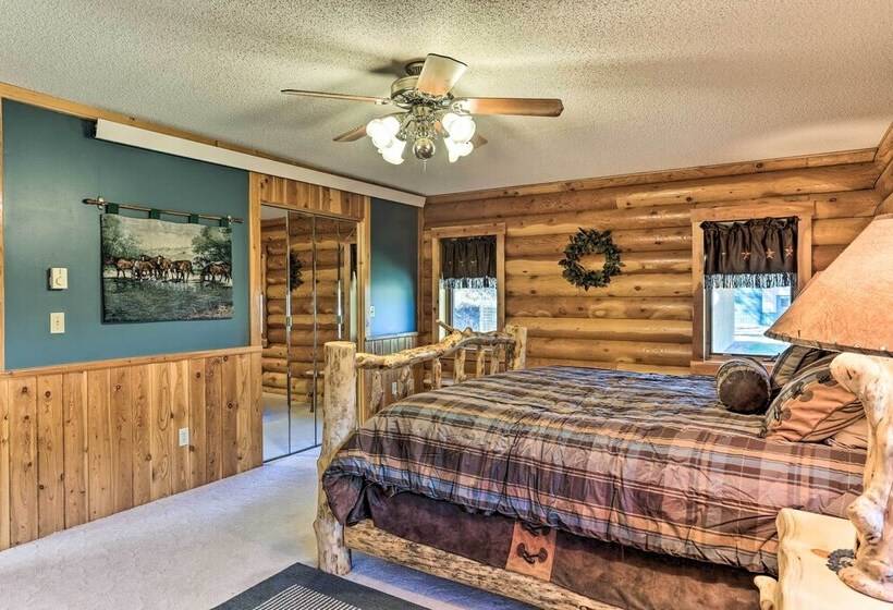 Hill City Log Cabin W/ On Site Trout Fishing!