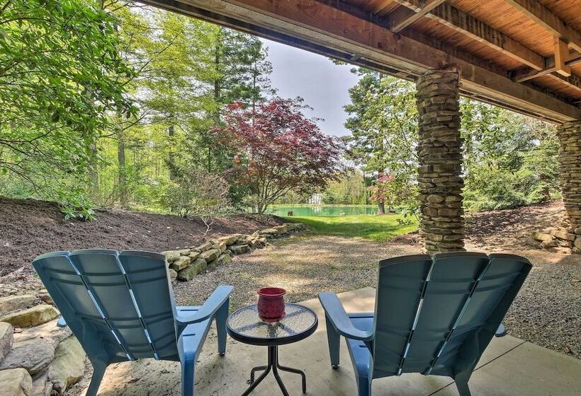 The Red Pine Cabin  W/ Private Pond & Dock!