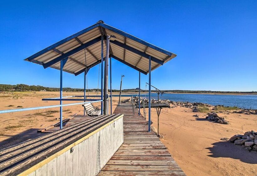 Sunny Lakefront Escape W/ Private Beach & Deck