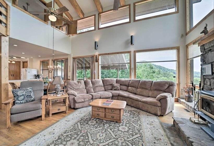 Vibrant Bryson City Home W/ Mtn Views & Deck!