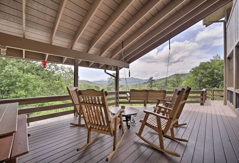 Vibrant Bryson City Home W/ Mtn Views & Deck!