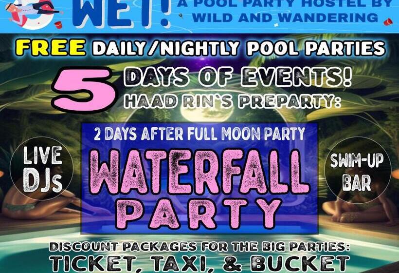בית מלון כפרי Wet! A Pool Party Hostel By Wild & Wandering
