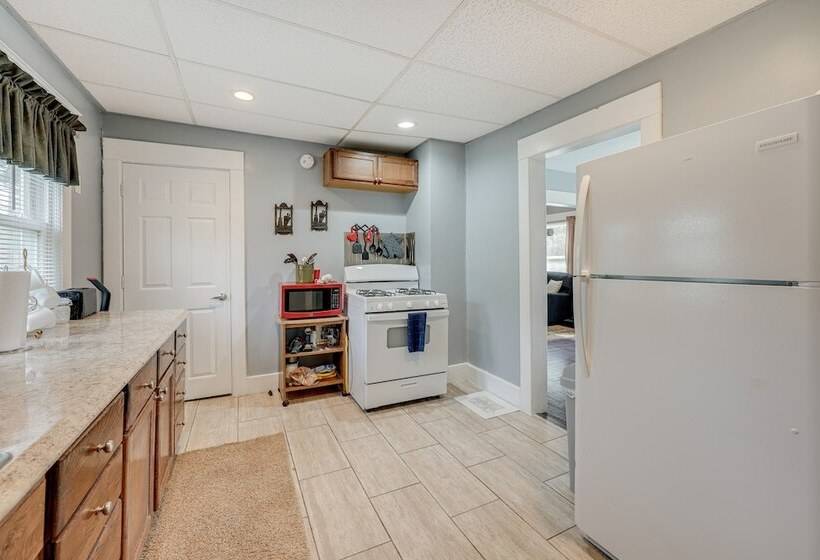 Centrally Located Albion Home With Screened Porch!