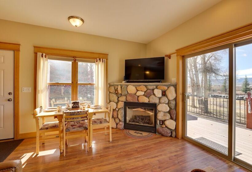 Granby Riverfront Cabin W/ Deck & Mountain View!