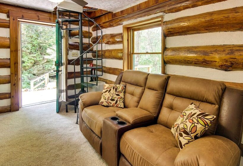 Pisgah Forest Cabin W/ Mountain + Waterfall Views!
