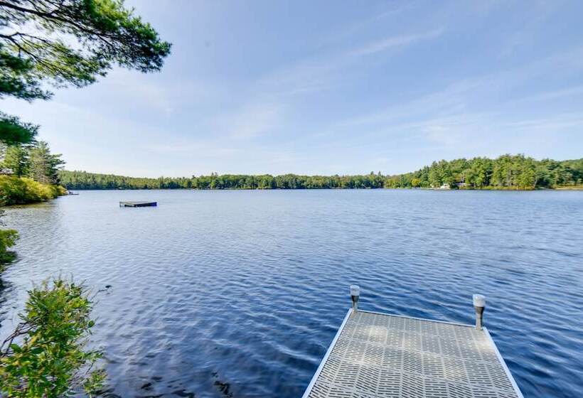 Waterfront New Durham Retreat: Swim Dock, Fire Pit