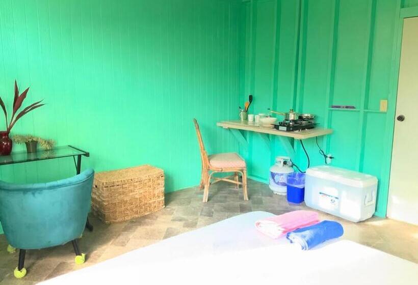 بنسيون Simple Rustic Studio Deluxe Bed In Tropical Fruits Garden