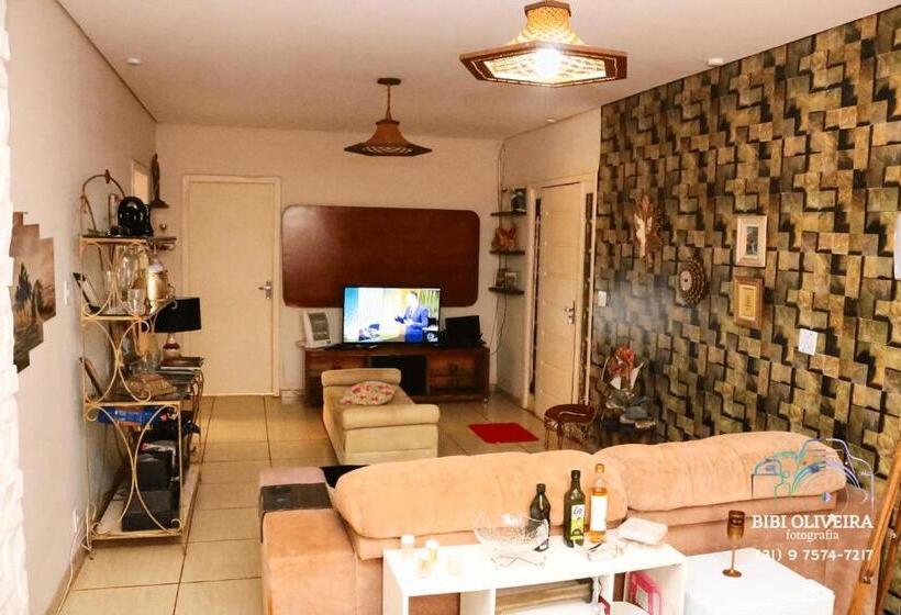 膳宿费 Quarto Duplo Em Casa Com Piscina Em Bh