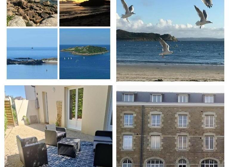 پانسیون Ty Sam Bretagne   Bel Appartement Maison Rdc Terrasse T3 T4 Proche Plages Et Commerces