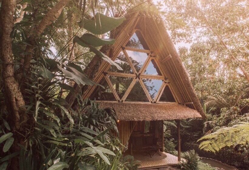 住宿加早餐  Hideout Eco Bamboo House Bali