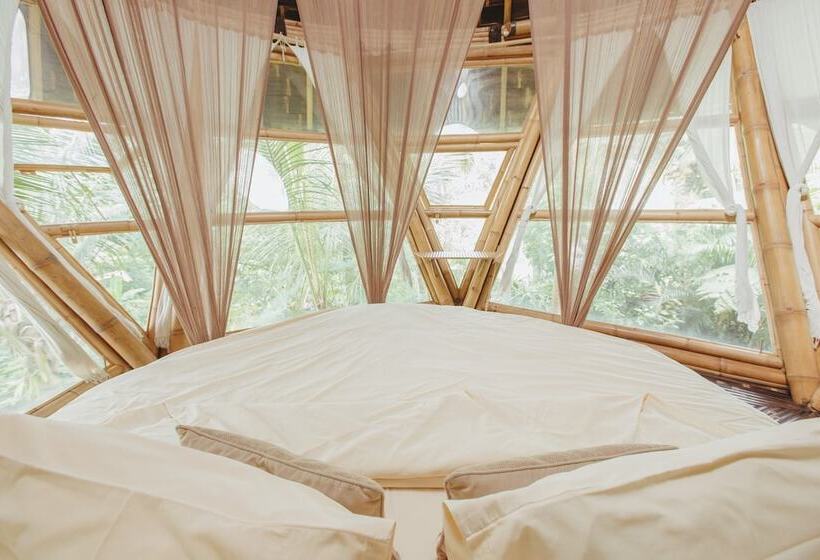 住宿加早餐  Hideout Eco Bamboo House Bali