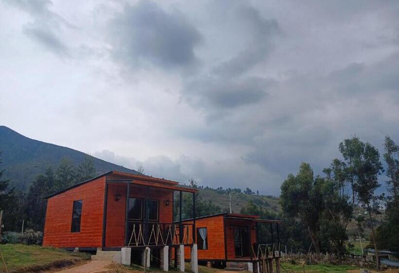هتل Hospedaje Cabaña Guatavita Finca Las Acacias