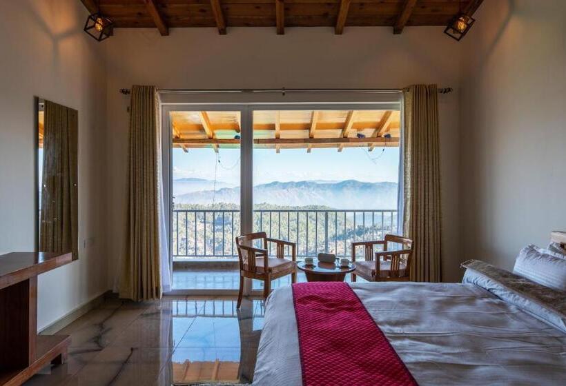 Shree Parijat Resort At Mukteshwar Hill Station With Himalayan View