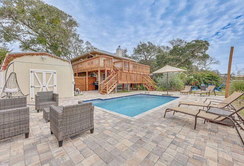 Canal Front St Augustine Home W/ Dock & Pool!