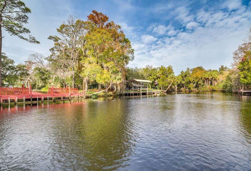 Riverfront Fishers Paradise In Florida W/ Dock!