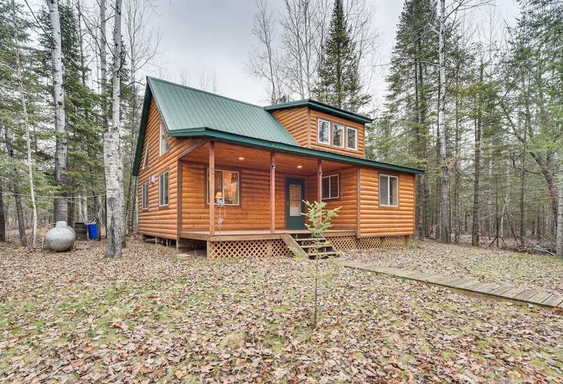 Barnum Cabin On 30 Acres W/ Soo Line Trail Access!