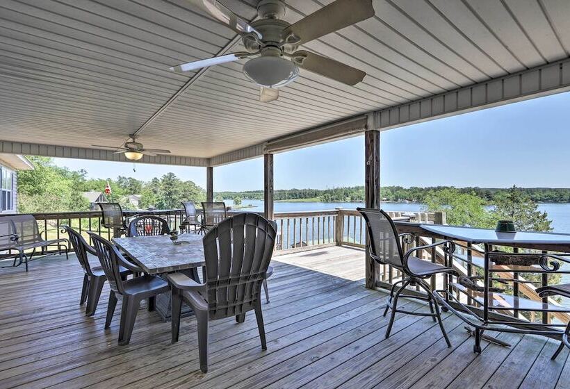 House W/ Dock + Slide Situated On Lake Sinclair!